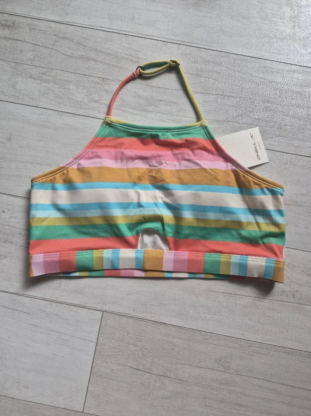 O'Neill NEW Girls Low Tide Peek a Boo Hi Neck Bikini Set